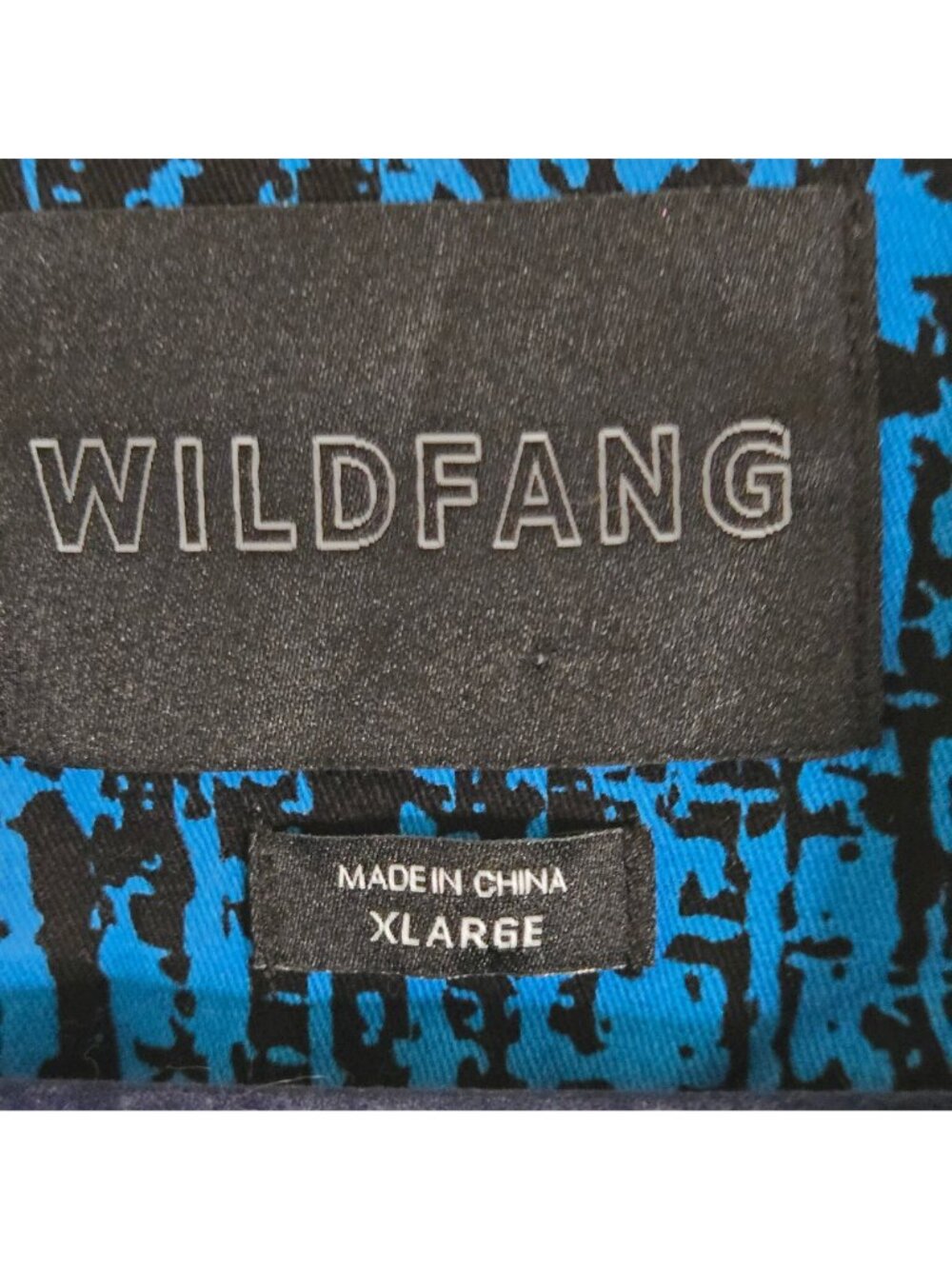Wildfang The Essential Short Sleeve Coveralls Jumpsuit Blue Black Print Size XL - Picture 10 of 11
